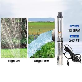 submersible well pumps have large flow and high head lift feature