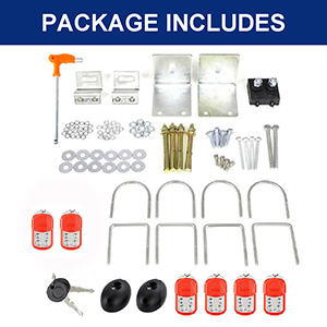 Gate Slider Kit Package Include