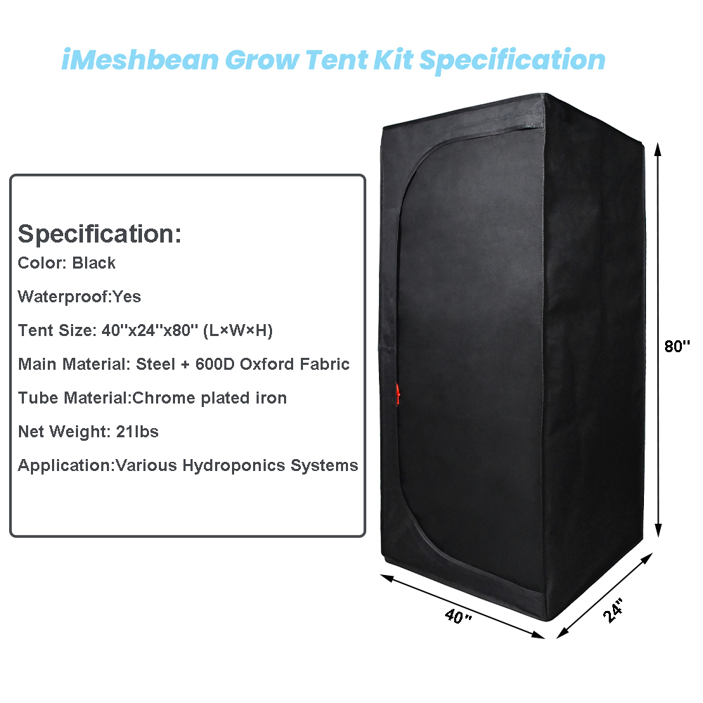iMeshbean Grow Tent Kit Specification