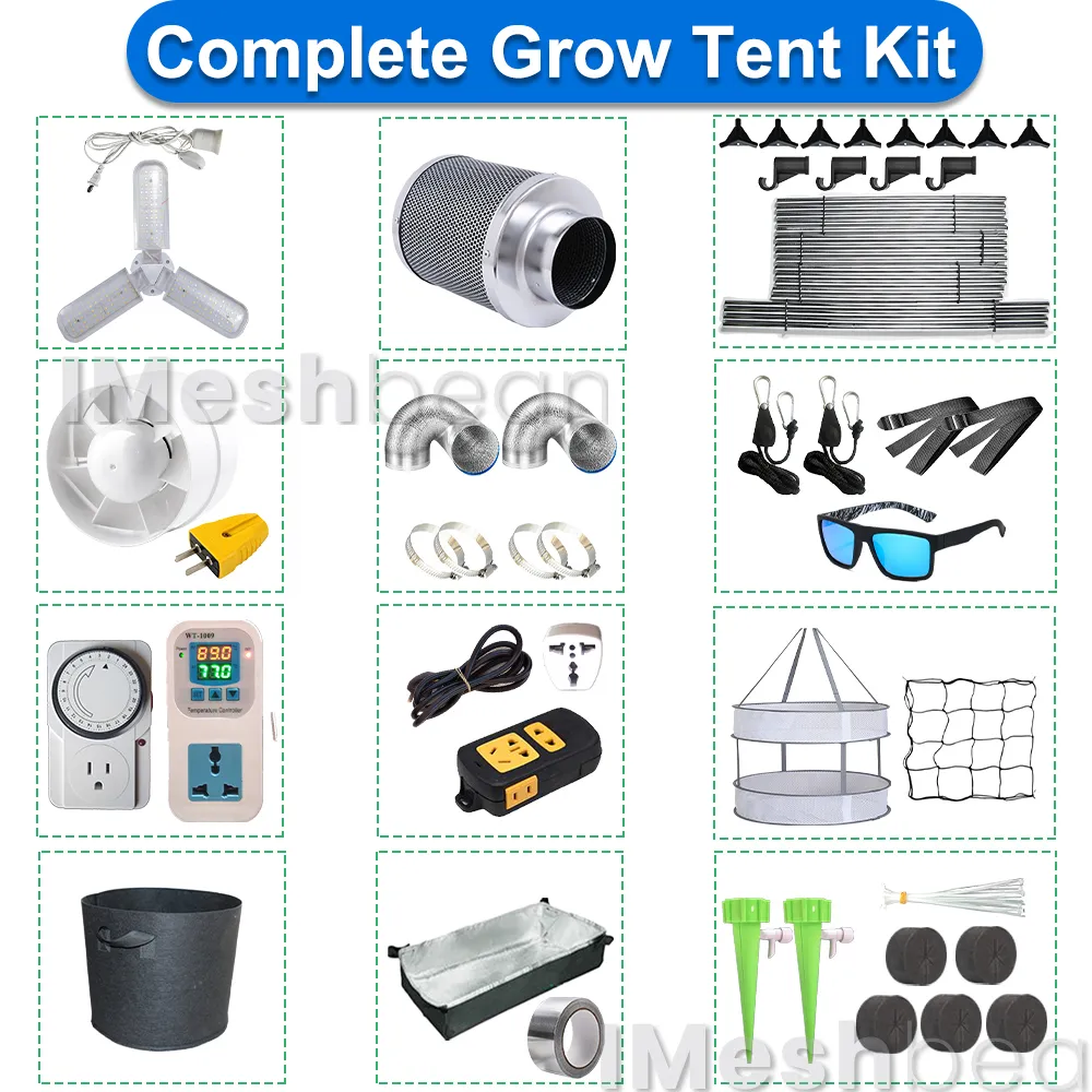 iMeshbean Grow Tent Kit Package Include iMeshbean Grow Tent Kit Package Include