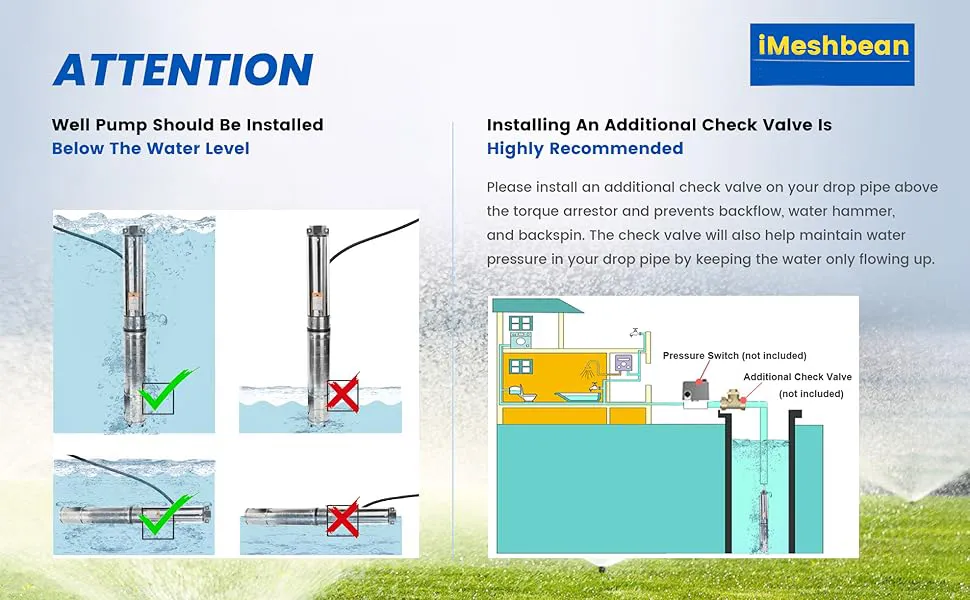 Installing An Additional Check Valve Is Highly Recommended Installing An Additional Check Valve Is Highly Recommended