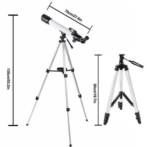 700mm Astronomical Telescope Refractor High Tripod 24-234X for Moon Star Watch