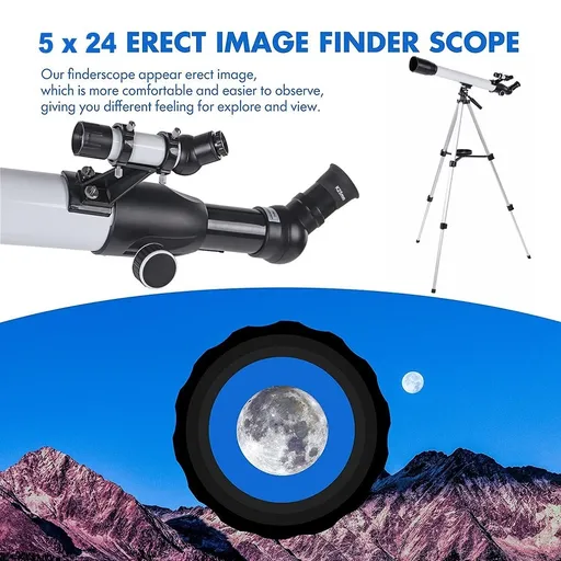 700mm Astronomical Telescope Refractor High Tripod 24-234X for Moon Star Watch