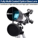 700mm Astronomical Telescope Refractor High Tripod 24-234X for Moon Star Watch
