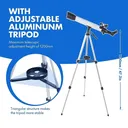 700mm Astronomical Telescope Refractor High Tripod 24-234X for Moon Star Watch