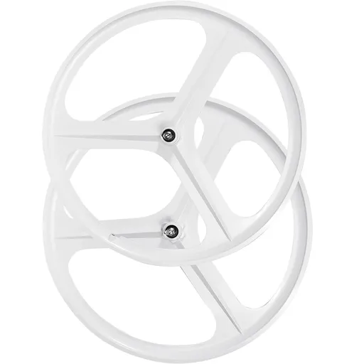 700C Single Speed Fixed Gear Wheels 3 Spoke Rim Front Rear Fixie Bicycle Wheels