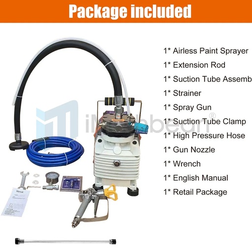 6000W High Pressure Airless Paint Sprayer High Efficiency Power Painting 220V