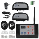2 Pet Dog Wireless Electric Fence Containment System Training Shock Collars