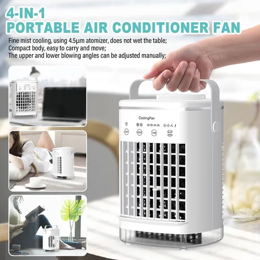 3-in-1 Evaporative Air Cooler Portable Air Cooling Fan w/ Fan & Humidifier