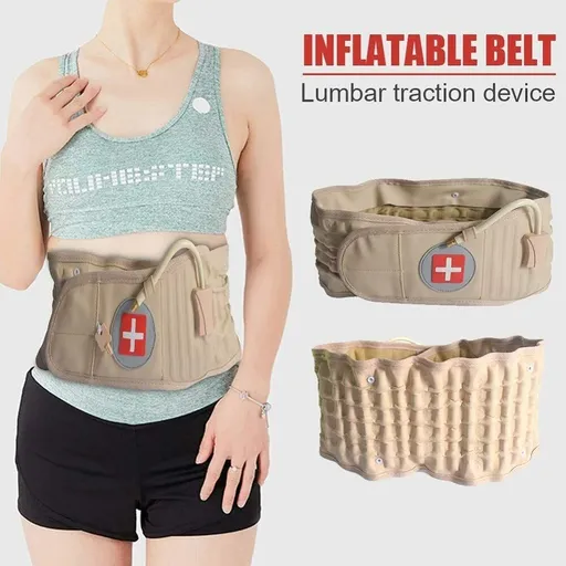Lumbar Traction Belt Decompression Belt Back Brace Lumbar Support Extender Belt