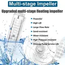 2 HP Deep Well Submersible Pump, Stainless Steel Water Pump, 4", 230V, 10.2 Amps, 60Hz with built-in control box