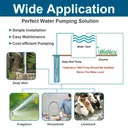 imeshbean 1 HP Well Pump 4'' Submersible Water Pump 207' Max 220V 37GPM w/Control Box
