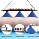 47" Hanging Pool Table Lights Billiard Pool Table Lighting Fixtures for 7' 8' Game Room Pool Table