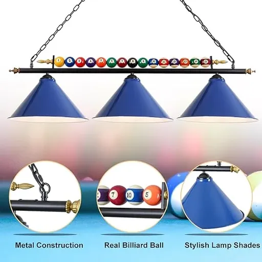 47" Hanging Pool Table Lights Billiard Pool Table Lighting Fixtures for 7' 8' Game Room Pool Table