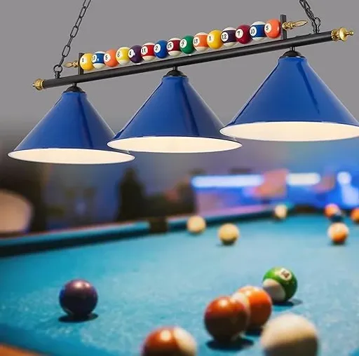 47" Hanging Pool Table Lights Billiard Pool Table Lighting Fixtures for 7' 8' Game Room Pool Table