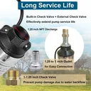 iMeshbean 3" Deep Well Submersible Pump 3/4 HP Deep Well Pump 220V Submersible Water Pump 60Hz