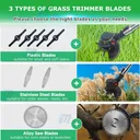 iMeshbean 24V Lawn Mower Cordless String Trimmer Weeder Electric Brush Cutter Lawn Edge Compact Power TooliMeshbean