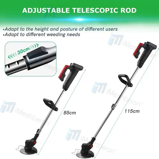 iMeshbean 24V Lawn Mower Cordless String Trimmer Weeder Electric Brush Cutter Lawn Edge Compact Power TooliMeshbean