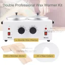 Professional Double Pot Wax Warmer Heater Electric Dual Pro Salon Hot Paraffin SPA Tool