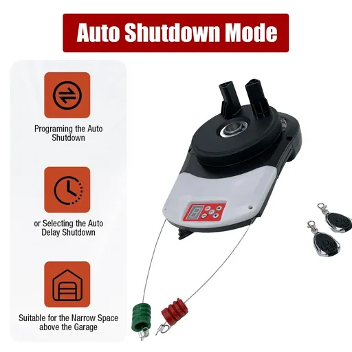 100W Automatic Garage Roll Up Roller Door Opener Motor w/ Remote Control Motor