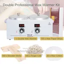 Double Wax Warmer Professional Electric Heater Hair Removal Dual Parrafin Hot Facial Skin Equipment