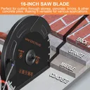 iMeshbean 16" Electric Concrete Cutter Saw Wall Chaser Disc Cutter 3200 W Motor Circular Demo Saw