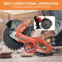 iMeshbean 16" Electric Concrete Cutter Saw Wall Chaser Disc Cutter 3200 W Motor Circular Demo Saw