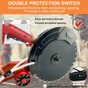 iMeshbean 16" Electric Concrete Cutter Saw Wall Chaser Disc Cutter 3200 W Motor Circular Demo Saw