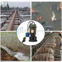 1HP 750W Cast Iron Sewage Submersibl Sump Pump 4000GPH w/ Float Switch 220-240V