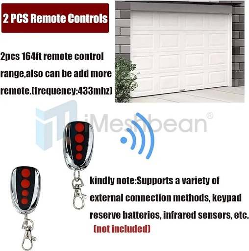 Garage Roller Door Opener Electric Roller Garage Door Opener Automatic Opener with 2 Remote for Roll Up Door