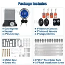 4000LBS Automatic Sliding Gate Opener Rack Driven APP+Keypad+4 Remote Controls