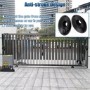 5000LBS Automatic Sliding Gate Opener Rack Driven APP+Keypad+4 Remote Controls