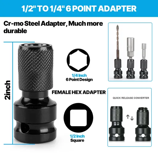 21V 1/2" Brushless Cordless High Torque Drill/Driver Impact Wrench 2 Battery 800