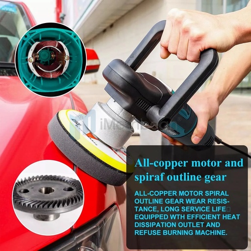 Dual Action Car Polisher Buffer Sander Orbital DA Polishing Machine Electric 6"