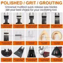 240pcs Oscillating Multi Tool Saw Blades Wood Metal Cut Cutter For Dewalt Fein