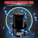 12V 3/8" Cordless Electric Ratchet Socket impact Wrench Right Angle Battery 60Nm