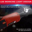 12V 3/8" Cordless Electric Ratchet Socket impact Wrench Right Angle Battery 60Nm