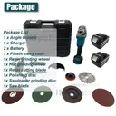 125mm Electric Brushless Cordless Angle Grinder Kit 4-1/2" Cut-Off Angle Grinder