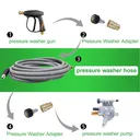 100ft Pressure Washer Hose 4000PSI Non-Marking 3/8" Couplers Hot&Cold Water 275F