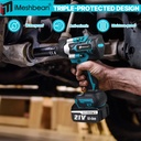 21V Lithium‑Ion Brushless Cordless Impact Gun High‑Torque 1/2 in. Electric Impact Wrench