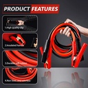 20Ft Auto Jumper Cables 1 Gauge 3000AMP Automotive Booster Cables for Car Van