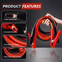 Auto Jumper Cables 2 Gauge 3000AMP 20Ft Automotive Booster Cables for Car Van