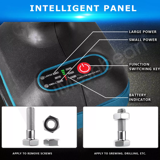 Cordless Electric Impact Wrench Nut Gun 1/2'' High Power Drill Driver
