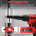 2in 1 Cordless Rivet Gun Electric Riveter Brushless Riveting Tool