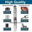 1/2HP 4" Deep Well Submersible Pump 110V 25GPM 207ft Max 33FT Cord