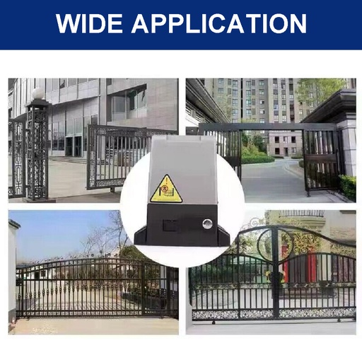 3100lbs Automatic Sliding Gate Opener APP Control With 6 Remotes Wireless Keypad