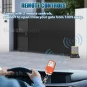 750W Rack Driven Sliding Gate Opener 4000lbs 2 Remotes Controls 13.12FT Rack
