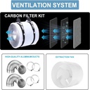 4 x 4 Grow Tent Kit With LED Lights Complete Grow Kit With Air Filter 40" x 40" x 80"