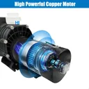 Dual Speed 2HP High-Flo INGROUND Swimming Pool Pump Strainer Energy Saving 230V