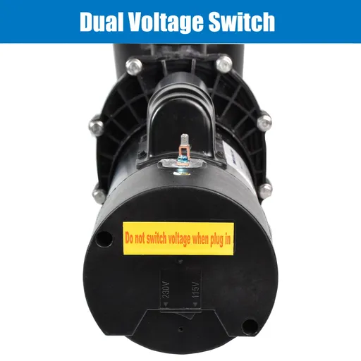 2HP Inground Swimming Pool Pump 110-240V 6500GPH 85FT Head Lift 2" NPT Connectors
